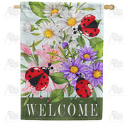 America Forever Blooms & Beetles House Flag