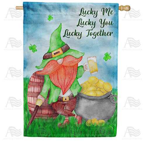 America Forever Lucky Together House Flag