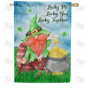 America Forever Lucky Together House Flag
