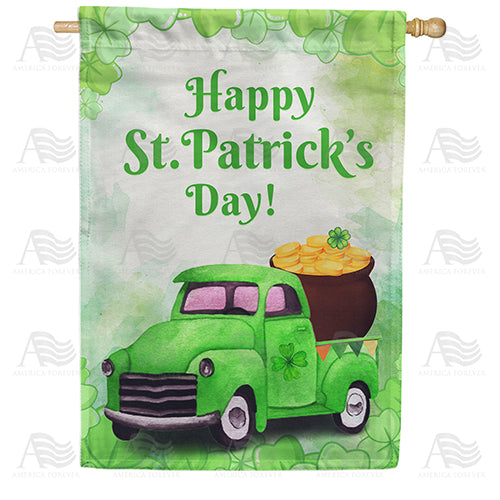 America Forever Hauling Irish Gold House Flag