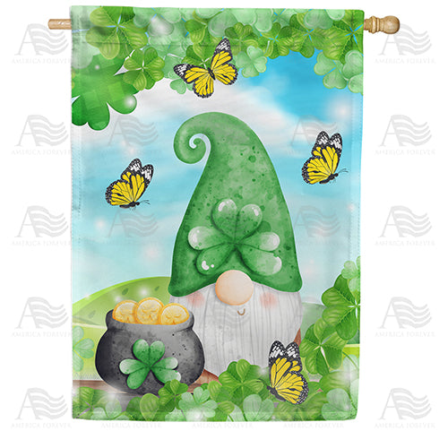 America Forever St. Patty Gnome House Flag