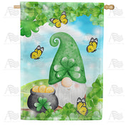 America Forever St. Patty Gnome House Flag