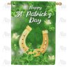 America Forever Lucky Golden Horseshoe House Flag