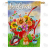 America Forever Spring Welcome House Flag