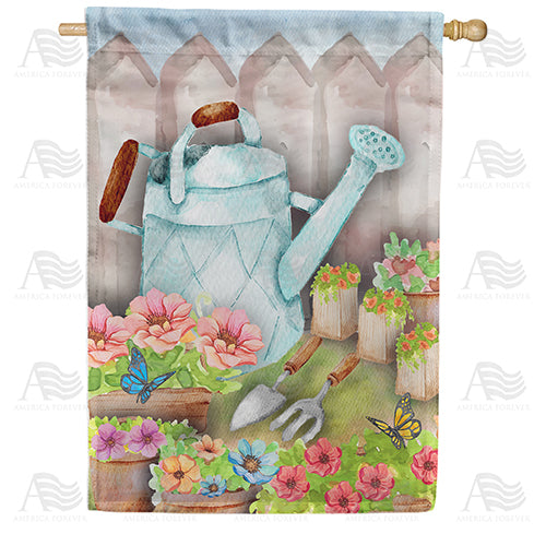 America Forever Spring Time Planting House Flag