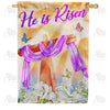 America Forever He Is Risen Above House Flag