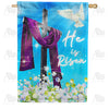America Forever Risen Above Lily Of Valley House Flag