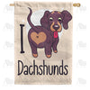 America Forever Dachshund Lover House Flag