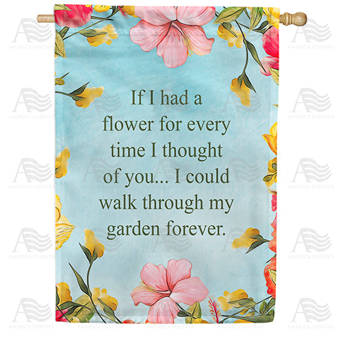 America Forever My Beautiful Memory Garden House Flag