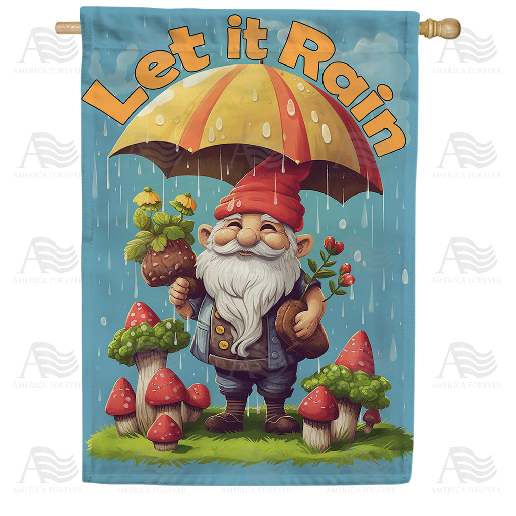 America Forever A Little Rain House Flag