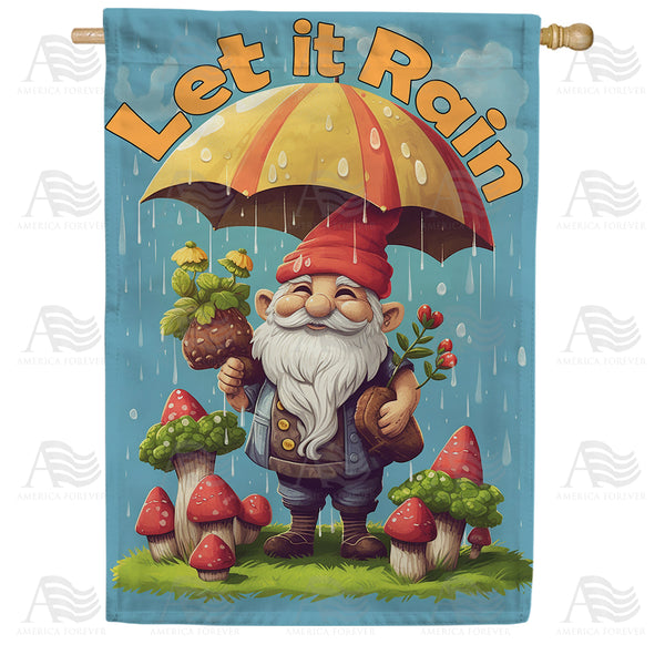 America Forever A Little Rain House Flag
