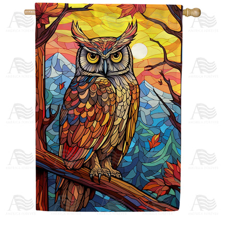 America Forever Luminous Owl House Flag