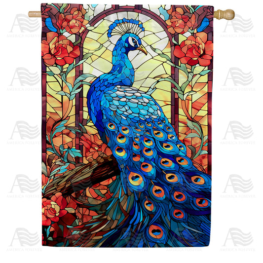 America Forever Vibrant Plumage House Flag
