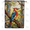 America Forever Brightly Colored Woodpecker House Flag