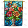 America Forever Vibrant Flower Vase House Flag