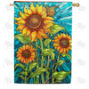 America Forever Sunflower Shine House Flag