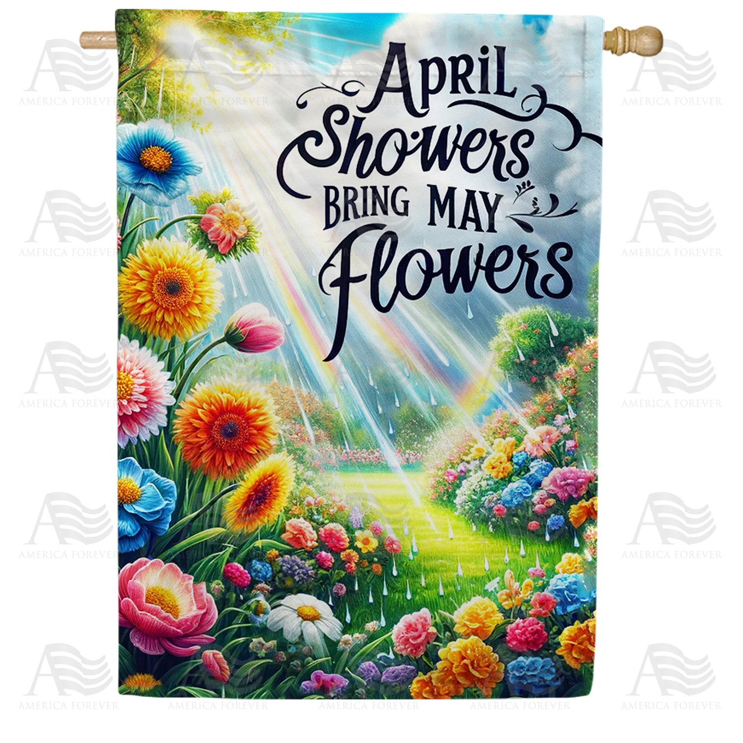 America Forever April Showers Results House Flag