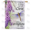 America Forever All Things Through Christ House Flag