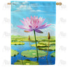 America Forever Serene Water Lily House Flag