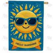America Forever Sunny Smiles House Flag