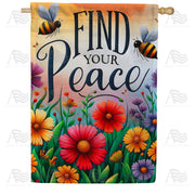 America Forever Find Your Peace House Flag