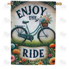 America Forever Enjoy the Ride Bicycle House Flag