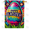 America Forever Festive Easter Egg House Flag