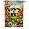America Forever Elegant Spring Roses Greeting House Flag