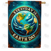 America Forever Earth Embrace Environmental Awareness House Flag