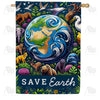 America Forever Cosmic Earth Day Celebration House Flag