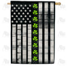 America Forever Shamrock Stripes Forever House Flag