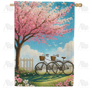 Cherry Blossom Bicycles House Flag