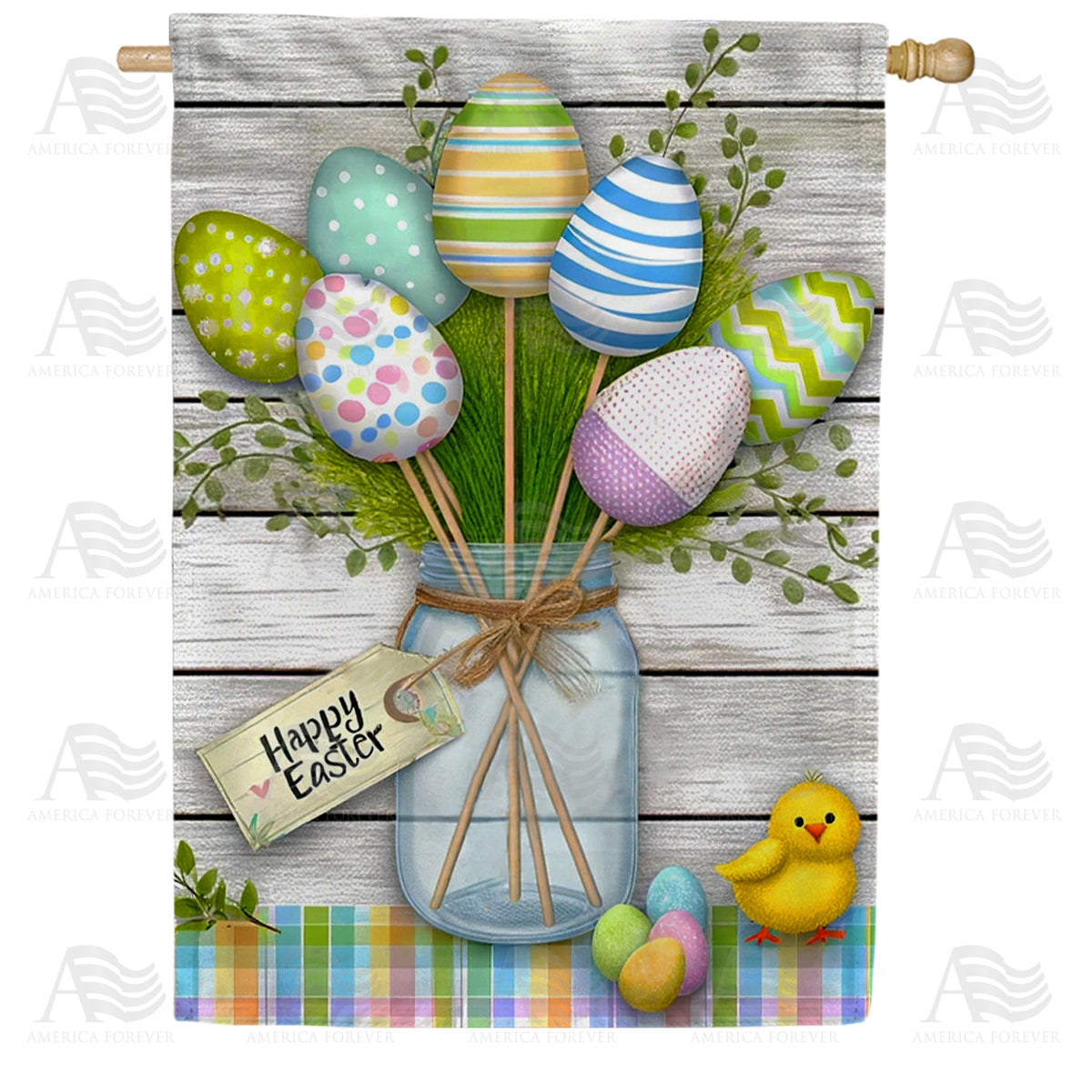 America Forever Easter Egg Bouquet House Flag