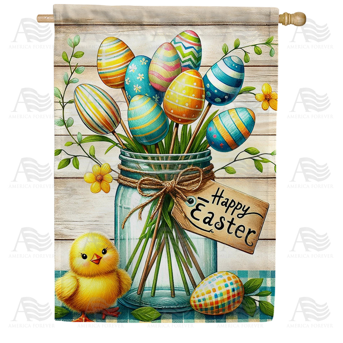 America Forever Springtime Easter Delight House Flag