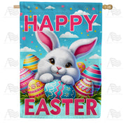 America Forever Easter Bunny Bliss House Flag