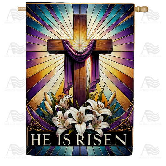 America Forever Resurrection Radiance House Flag