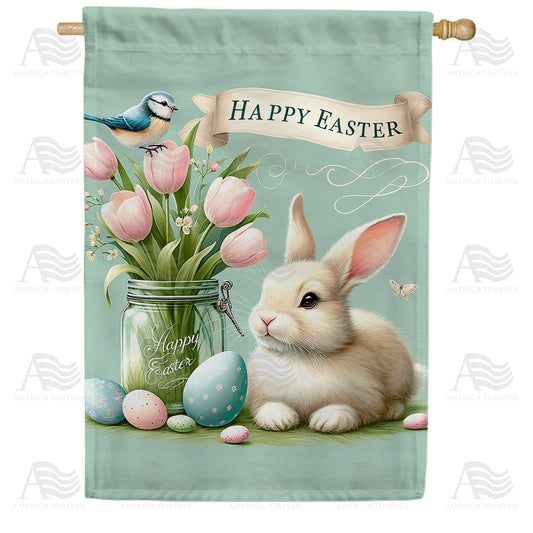 America Forever Easter Bunny Serenity House Flag
