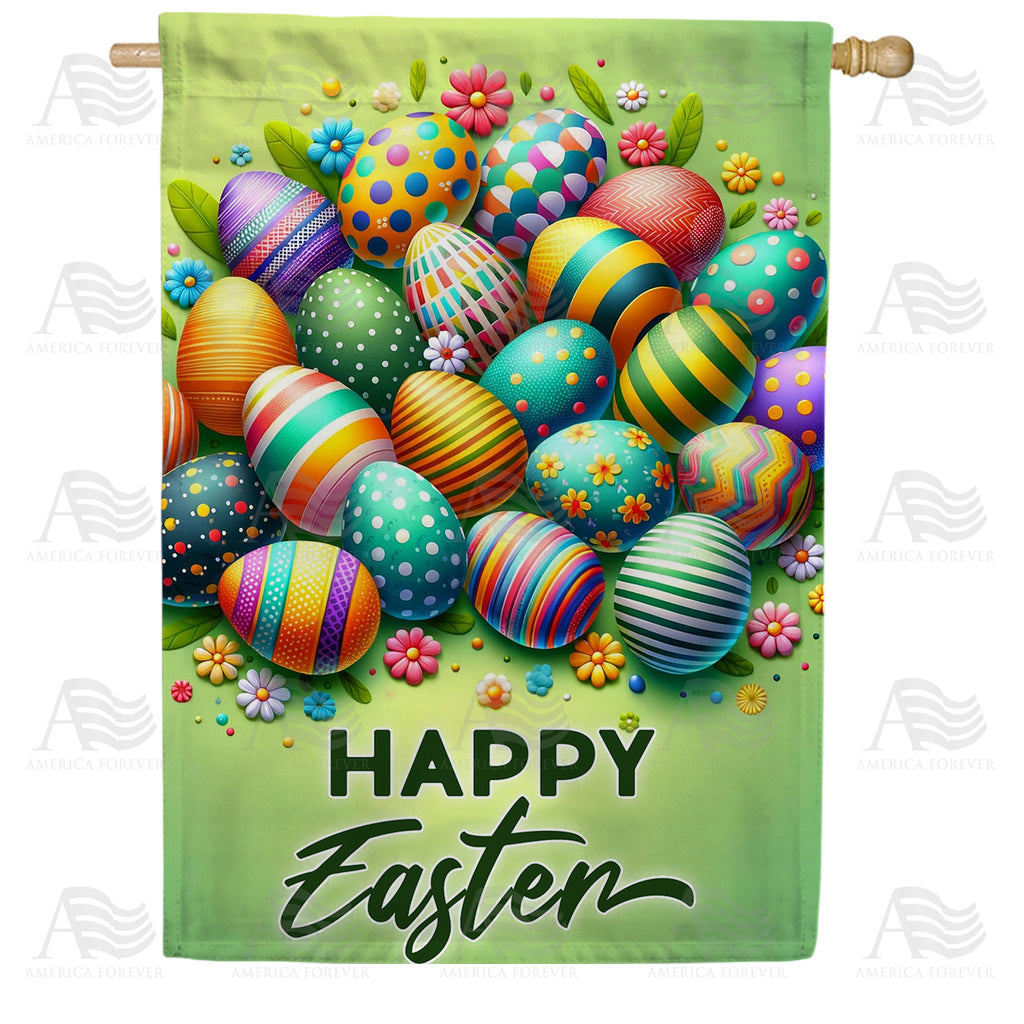 America Forever Vibrant Easter Eggstravaganza House Flag