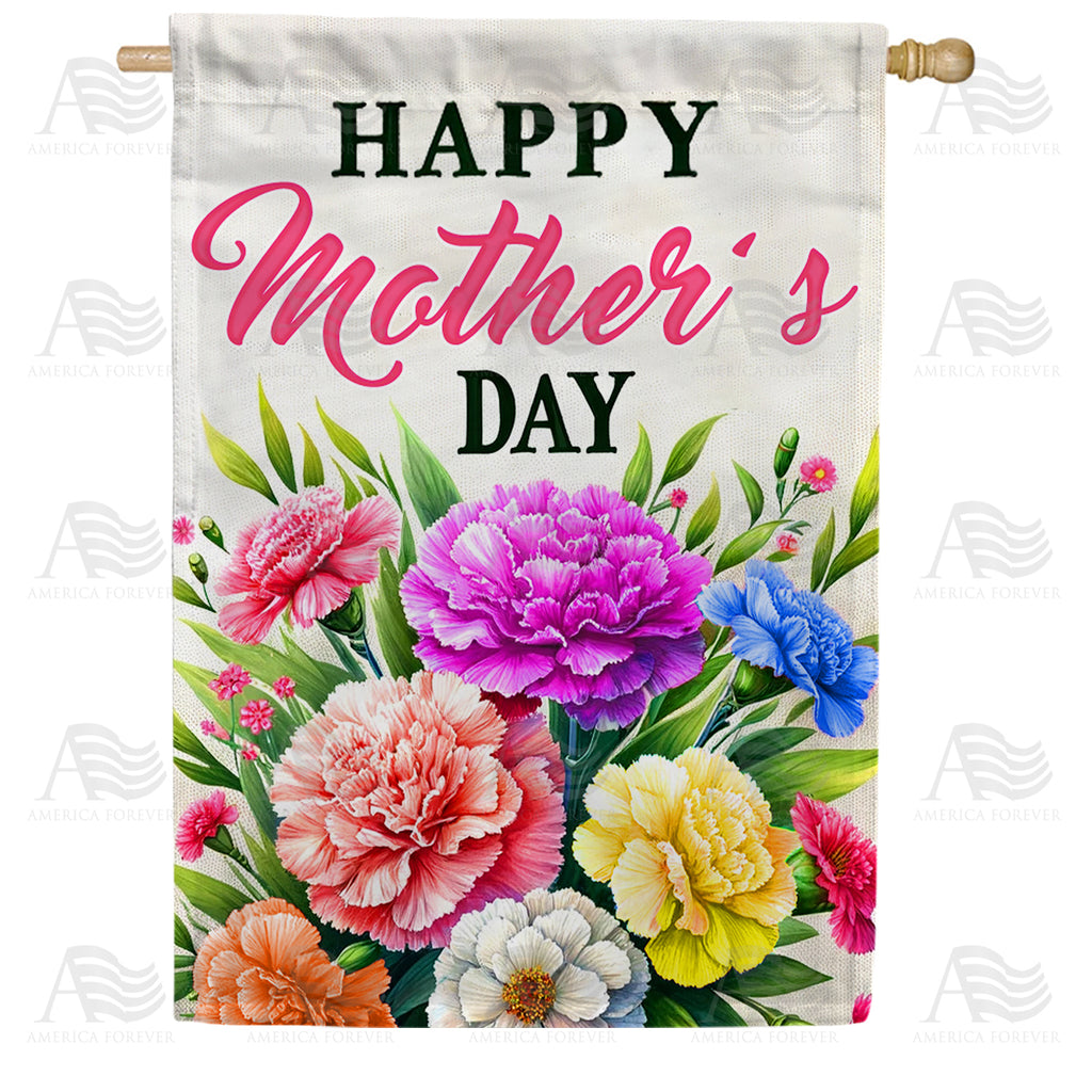 America Forever Blooming Mother's Day House Flag