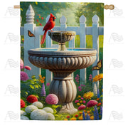 Cardinal Garden Serenity House Flag