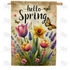 America Forever Springtime Floral Melody House Flag