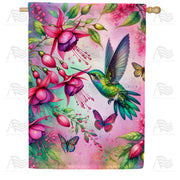 America Forever Hummingbird Retreat House Flag