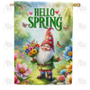 America Forever Spring Gnome House Flag