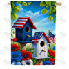 America Forever Americana Patriotic Birdhouses House Flag