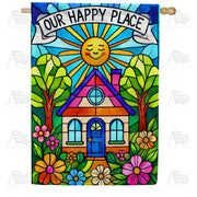 America Forever This is Our Happy Place House Flag