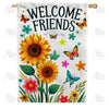 America Forever Welcome Friends House Flag