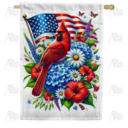 America Forever Patriotic Cardinal House Flag