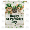 America Forever Happy St. Patrick's Day Pets House Flag