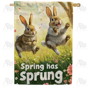 America Forever Spring Has Sprung House Flag