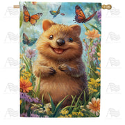 America Forever Happy Quokka House Flag